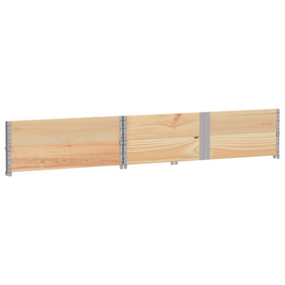 Palletopzetranden 2 st 150x100 cm massief grenenhout