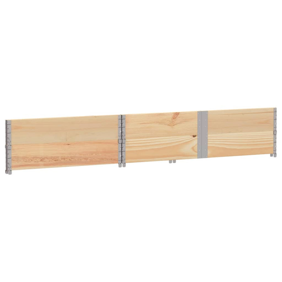 Palletopzetranden 2 st 150x100 cm massief grenenhout