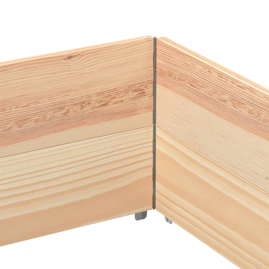 Palletopzetranden 2 st 150x100 cm massief grenenhout