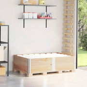 Palletopzetranden 2 st 150x100x41 cm massief grenenhout