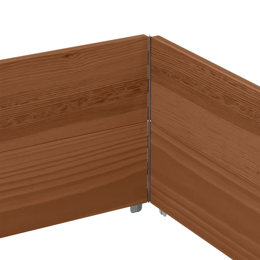 Palletopzetranden Massief Grenenhout Bruin 2