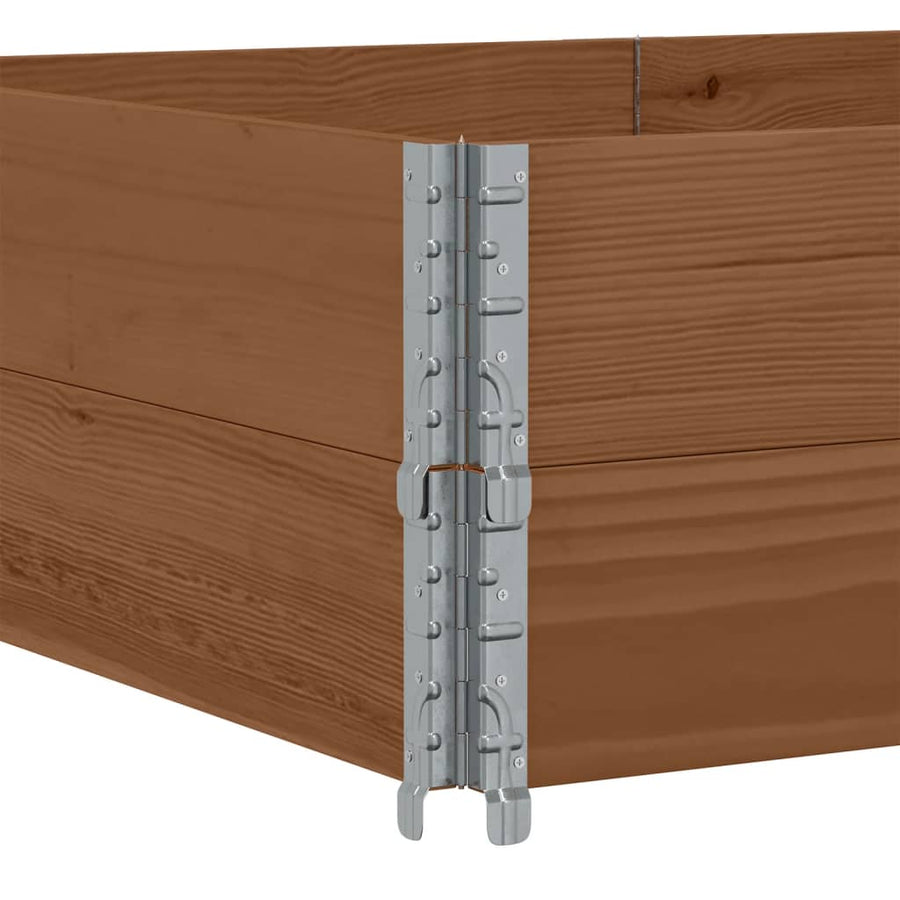 Palletopzetranden Massief Grenenhout Bruin 2