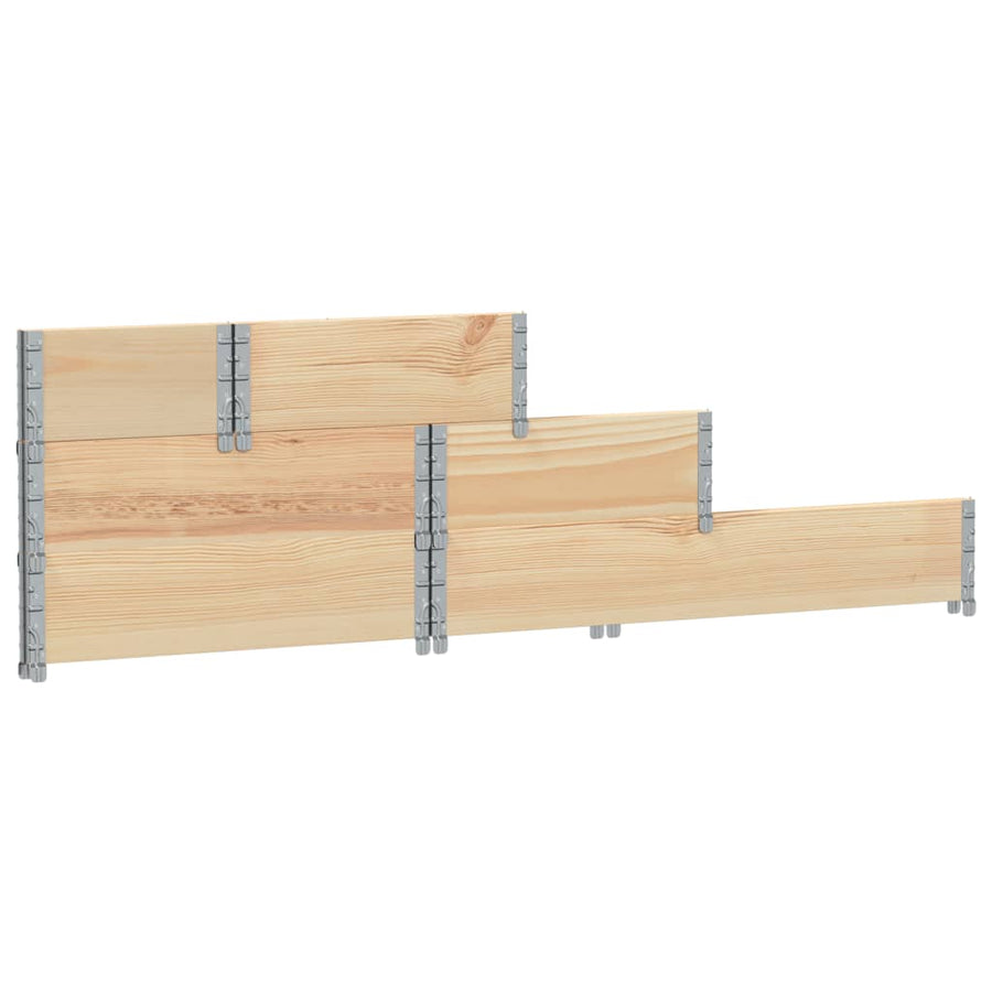 Palletopzetrand 3-laags 120x80 cm massief grenenhout
