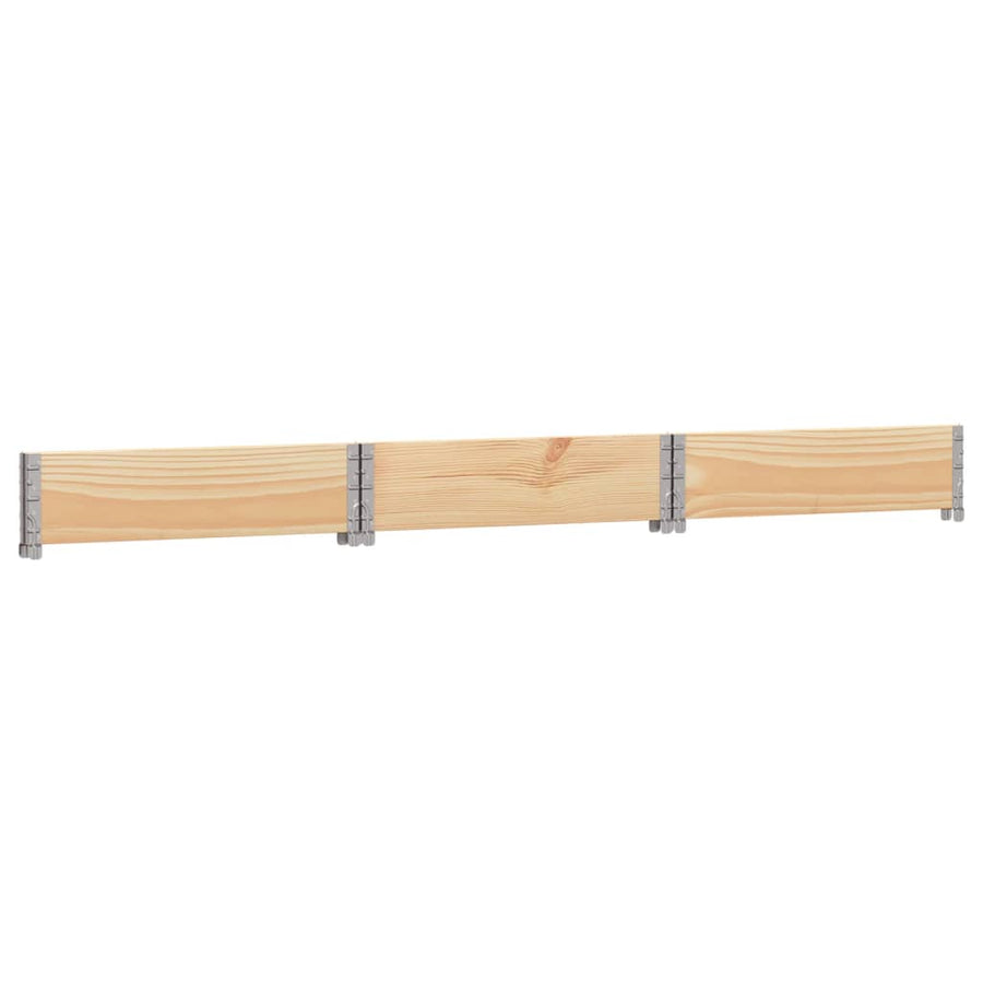 Palletopzetrand 160x160 cm zeshoekig massief grenenhout