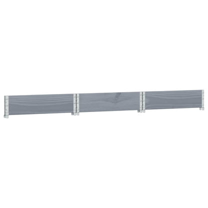 Palletopzetrand 160x160 cm zeshoekig massief grenenhout grijs