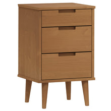 Nachtkastje MOLDE 40x35x65 cm massief grenenhout bruin