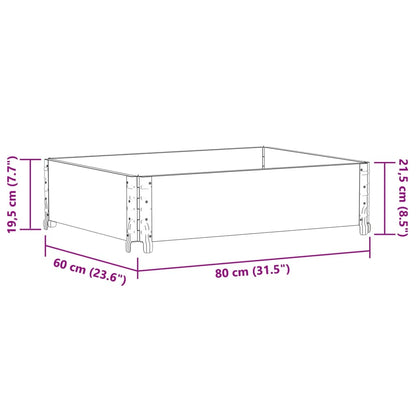 Plantenbak 80X60 Cm Massief Grenenhout 80 x 60 x 21.5 cm