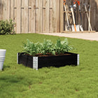 Planter 80x60 cm solid pine black