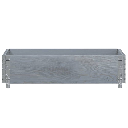 Plantenbak 80x60 cm massief grenenhout grijs