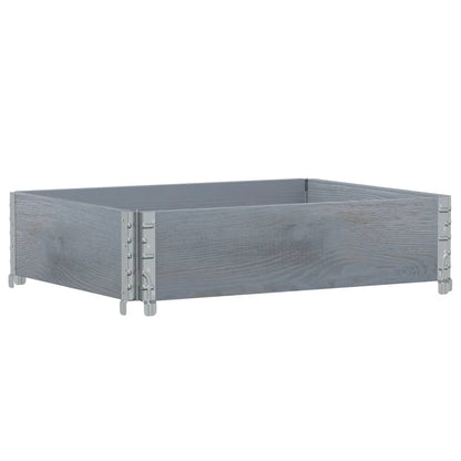 Plantenbak 80x60 cm massief grenenhout grijs