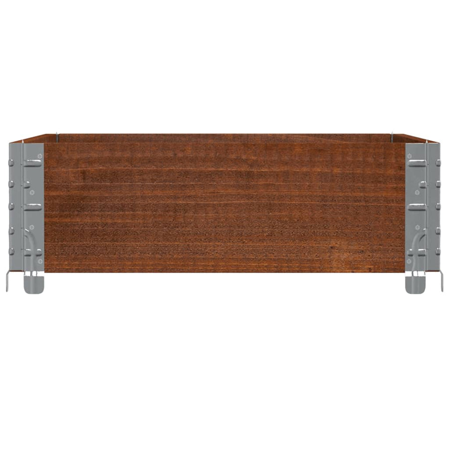 Plantenbak 80X60 Cm Massief Grenenhout Bruin 80 x 60 x 21.5 cm