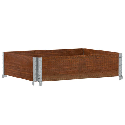 Plantenbak 80X60 Cm Massief Grenenhout Bruin 80 x 60 x 21.5 cm