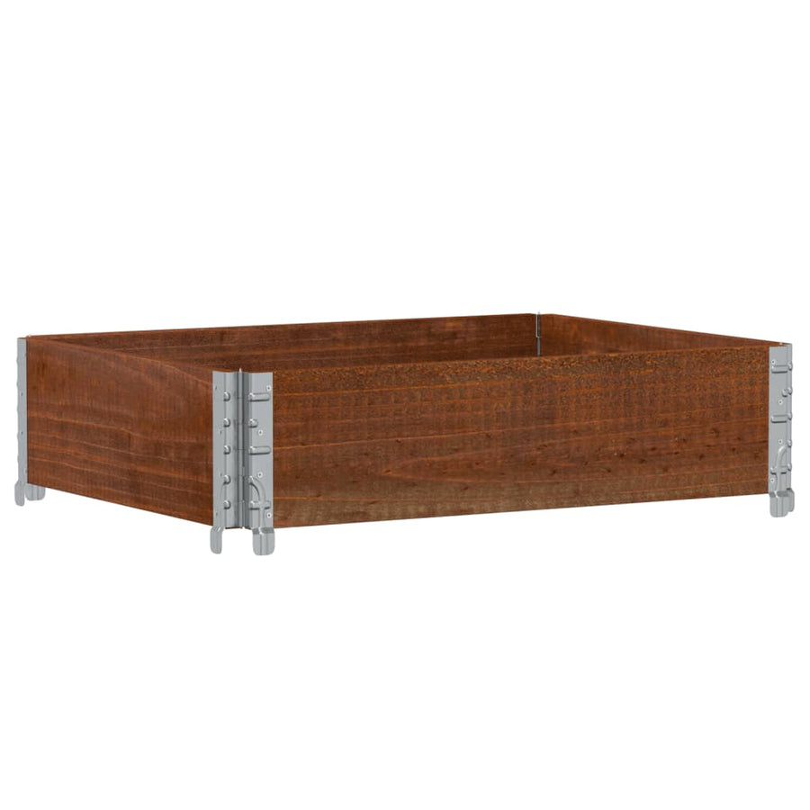 Plantenbak 80X60 Cm Massief Grenenhout Bruin 80 x 60 x 21.5 cm