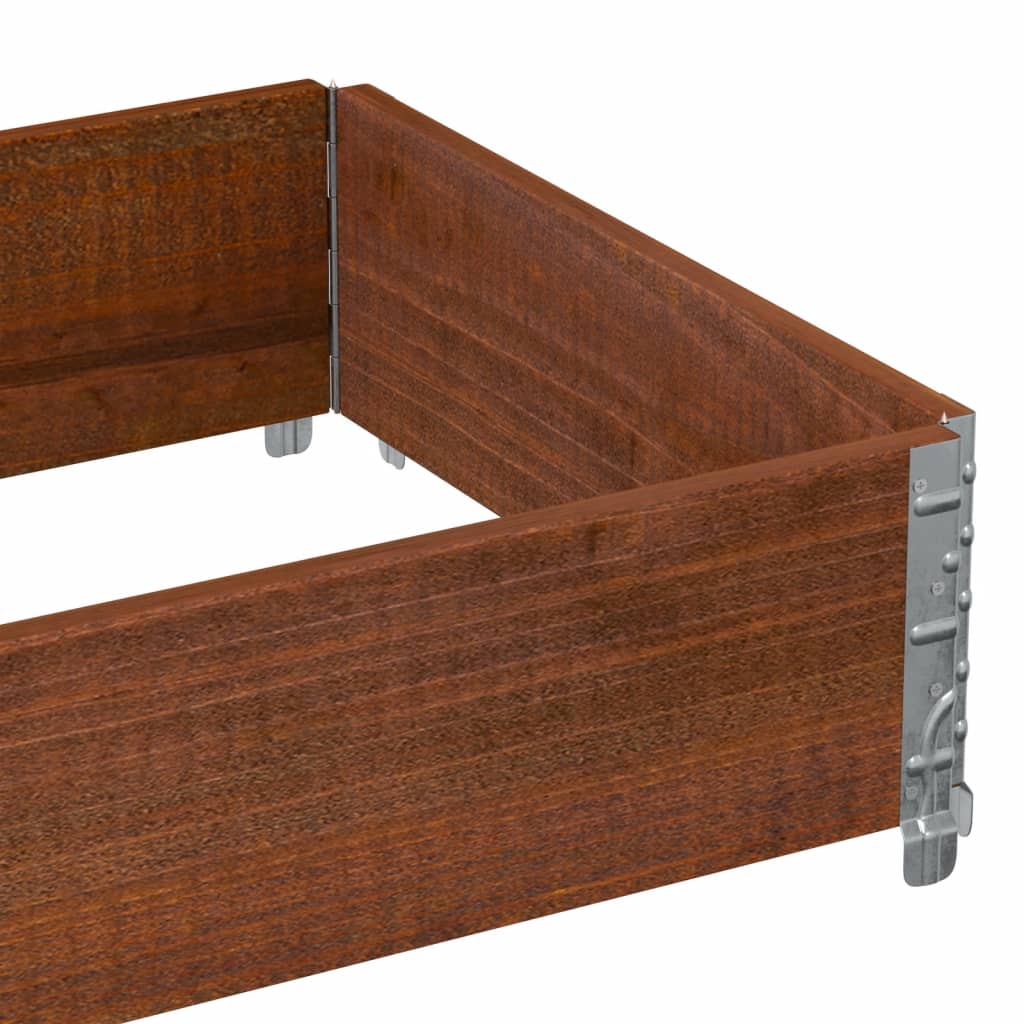 Plantenbak 80X60 Cm Massief Grenenhout Bruin 80 x 60 x 21.5 cm