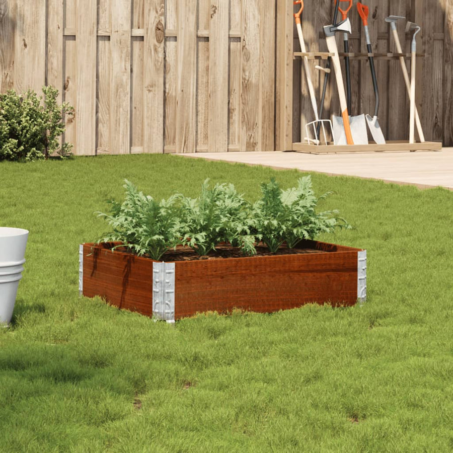 Plantenbak 80X60 Cm Massief Grenenhout Bruin 80 x 60 x 21.5 cm