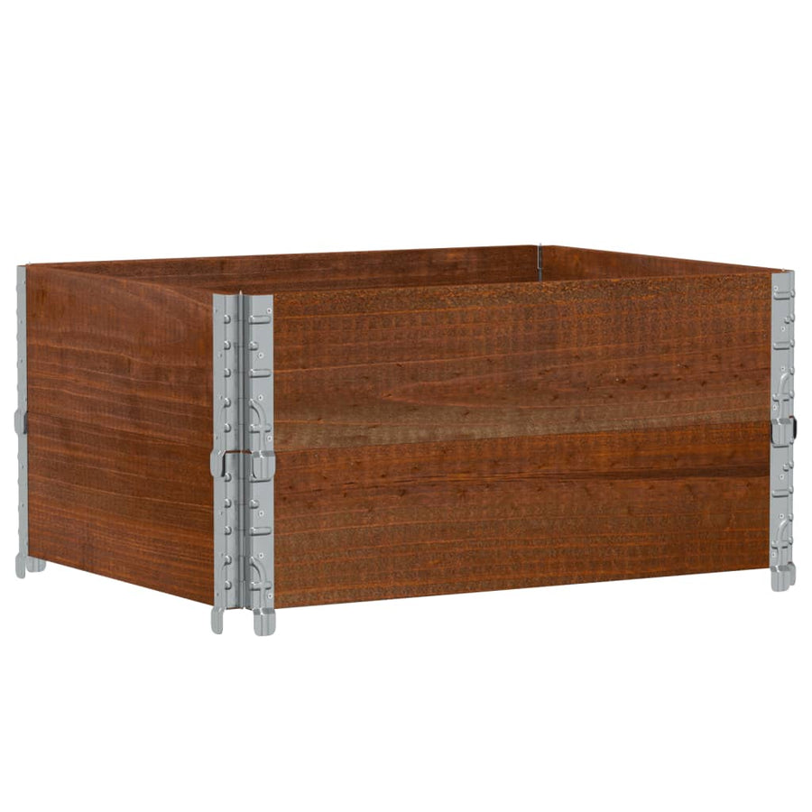 Plantenbak 80x60 cm massief grenenhout bruin