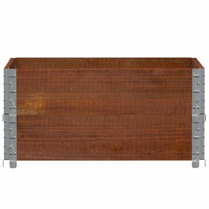 Plantenbak 80x60 cm massief grenenhout bruin
