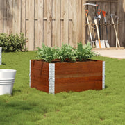 Plantenbak 80x60x41 cm massief grenenhout bruin