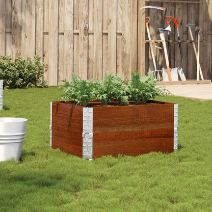 Plantenbak 80x60 cm massief grenenhout bruin
