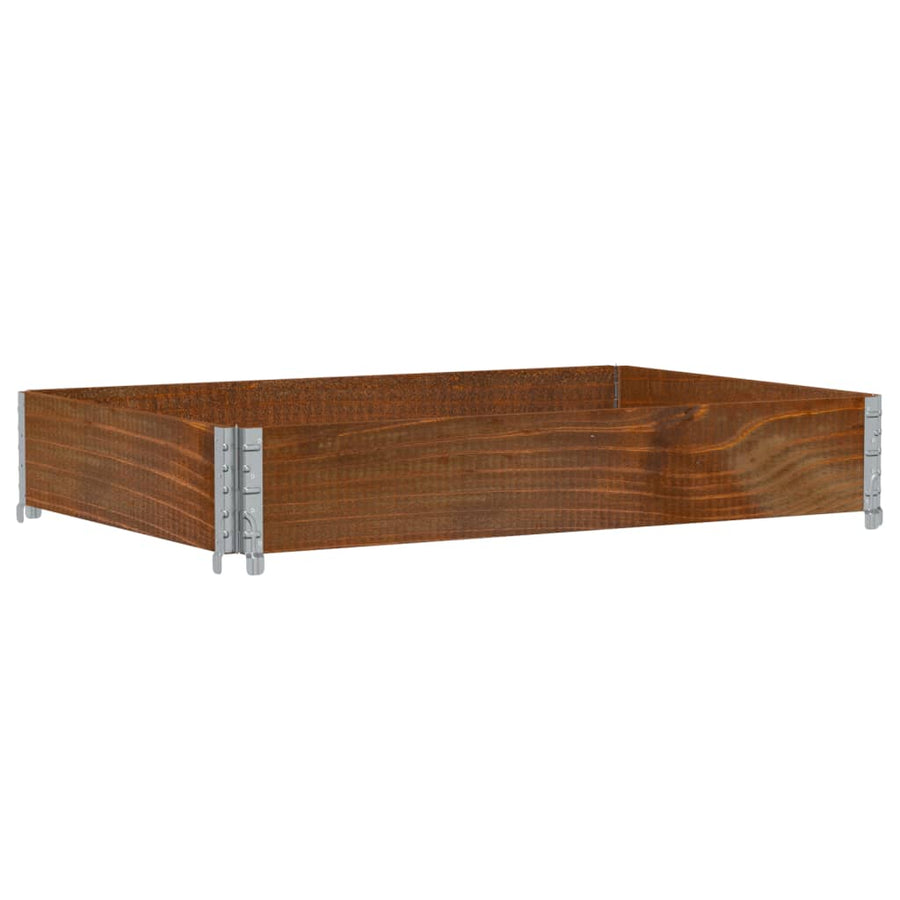 Plantenbak 120X80 Cm Massief Grenenhout Bruin 120 x 80 x 21.5 cm
