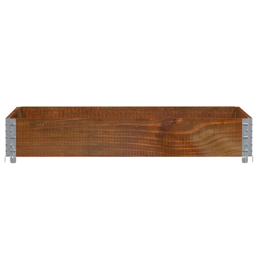 Plantenbak 120X80 Cm Massief Grenenhout Bruin 120 x 80 x 21.5 cm