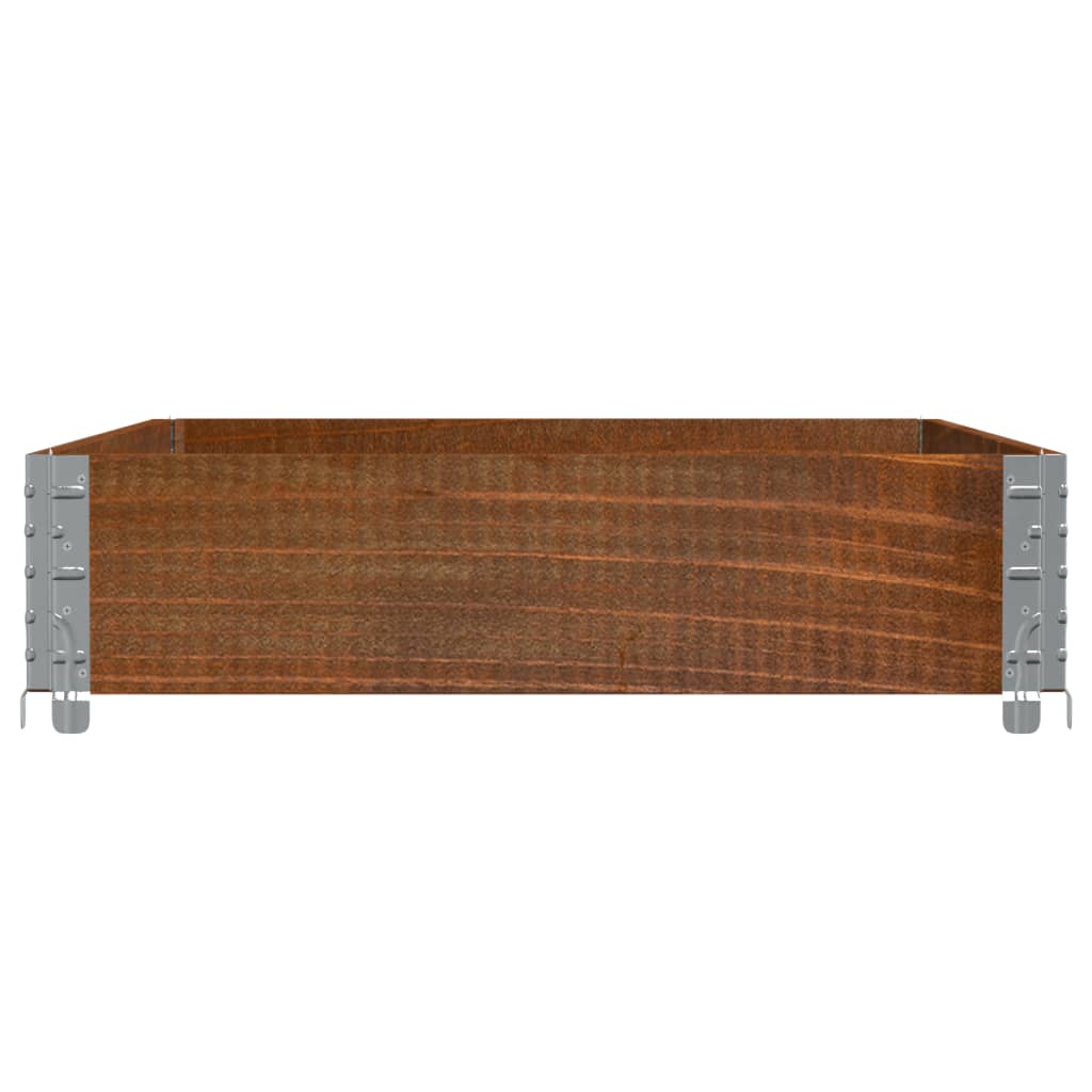 Plantenbak 120X80 Cm Massief Grenenhout Bruin 120 x 80 x 21.5 cm