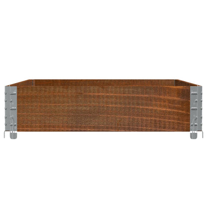 Plantenbak 120X80 Cm Massief Grenenhout Bruin 120 x 80 x 21.5 cm