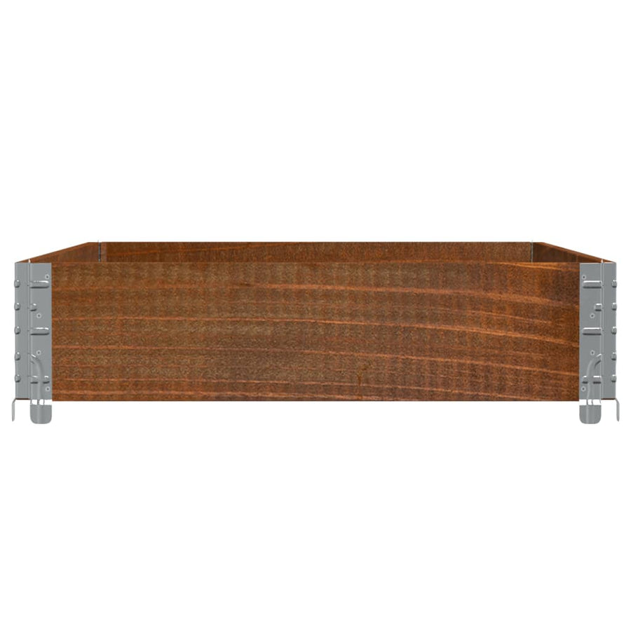 Plantenbak 120X80 Cm Massief Grenenhout Bruin 120 x 80 x 21.5 cm
