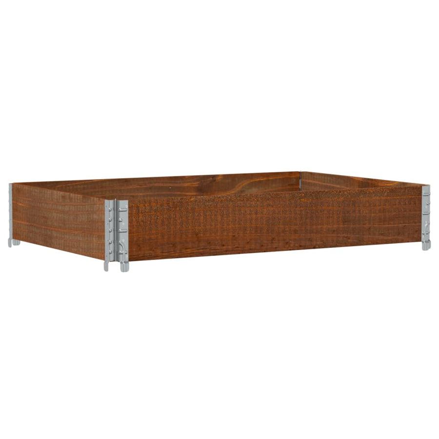 Plantenbak 120X80 Cm Massief Grenenhout Bruin 120 x 80 x 21.5 cm