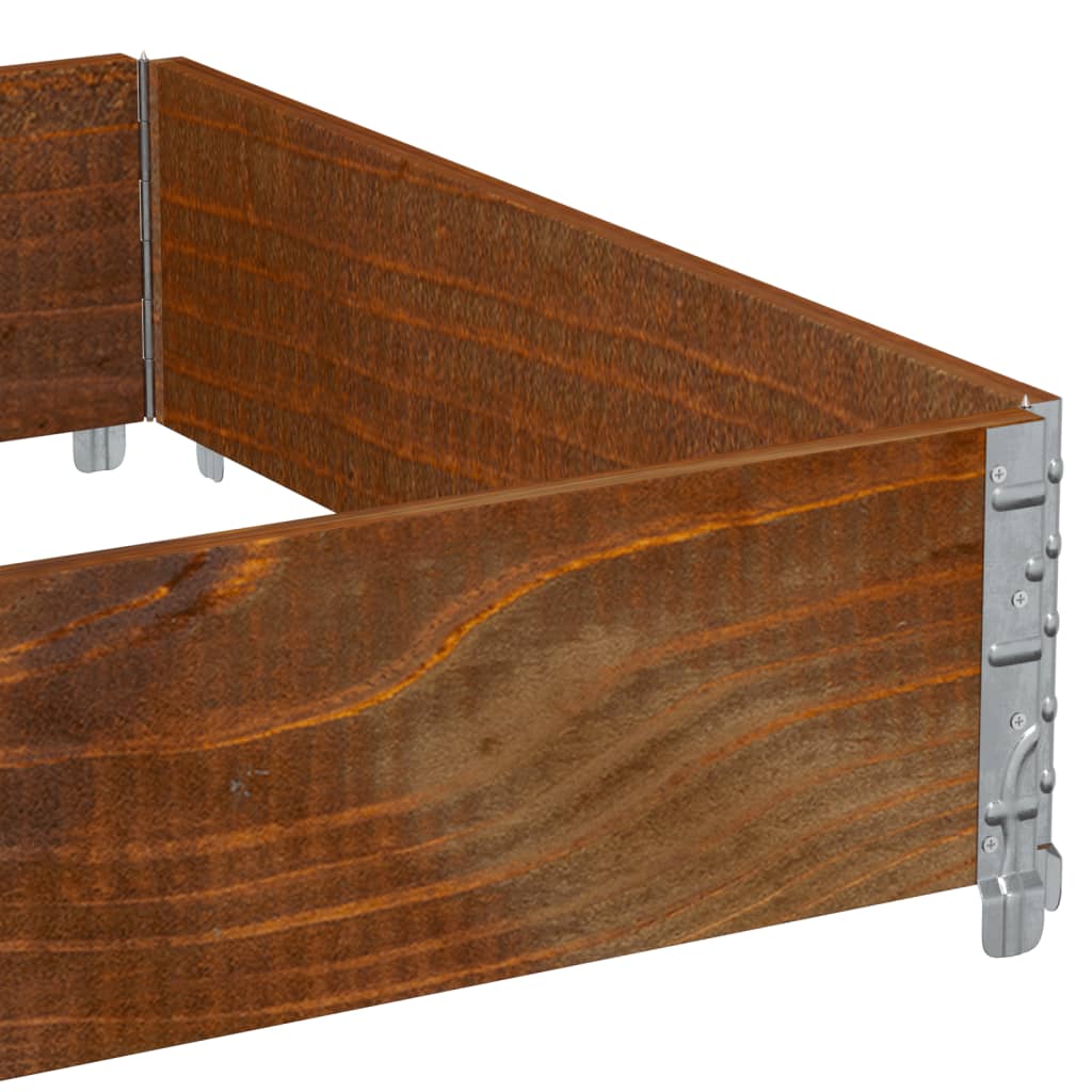 Plantenbak 120X80 Cm Massief Grenenhout Bruin 120 x 80 x 21.5 cm