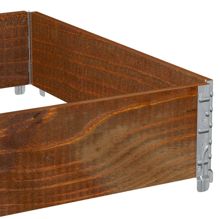 Plantenbak 120X80 Cm Massief Grenenhout Bruin 120 x 80 x 21.5 cm