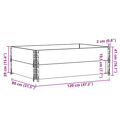 Plantenbak 120X80 Cm Massief Grenenhout 120 x 80 x 41 cm