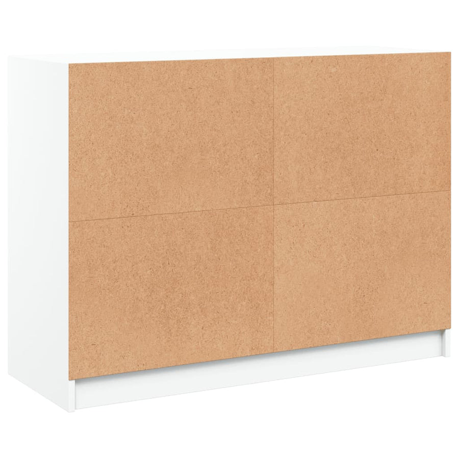 Dressoir 101,5x37x75,5 cm bewerkt hout wit