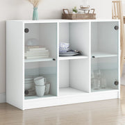 Dressoir 102x37x75,5 cm bewerkt hout wit
