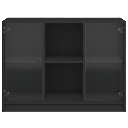 Dressoir 102x37x75,5 cm bewerkt hout zwart