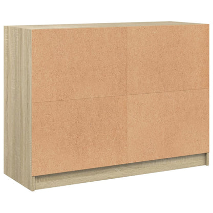 Dressoir 102x37x75,5 cm bewerkt hout sonoma eikenkleurig