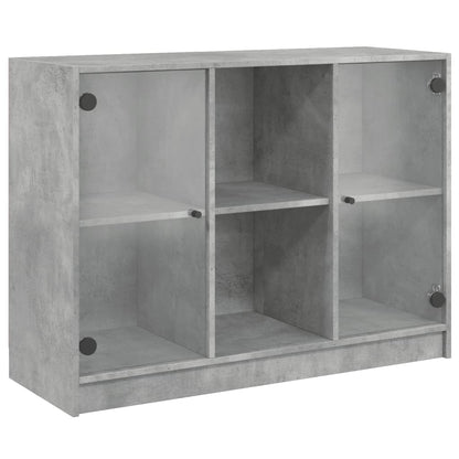 Dressoir 102x37x75,5 cm bewerkt hout betongrijs