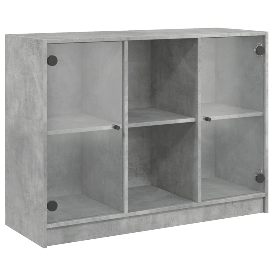Dressoir 102x37x75,5 cm bewerkt hout betongrijs