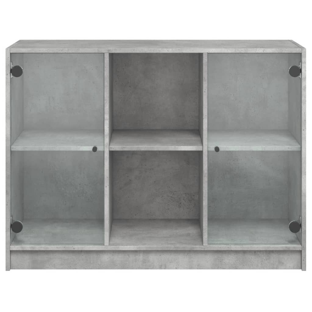 Dressoir 102x37x75,5 cm bewerkt hout betongrijs