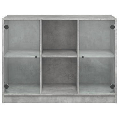 Dressoir 102x37x75,5 cm bewerkt hout betongrijs