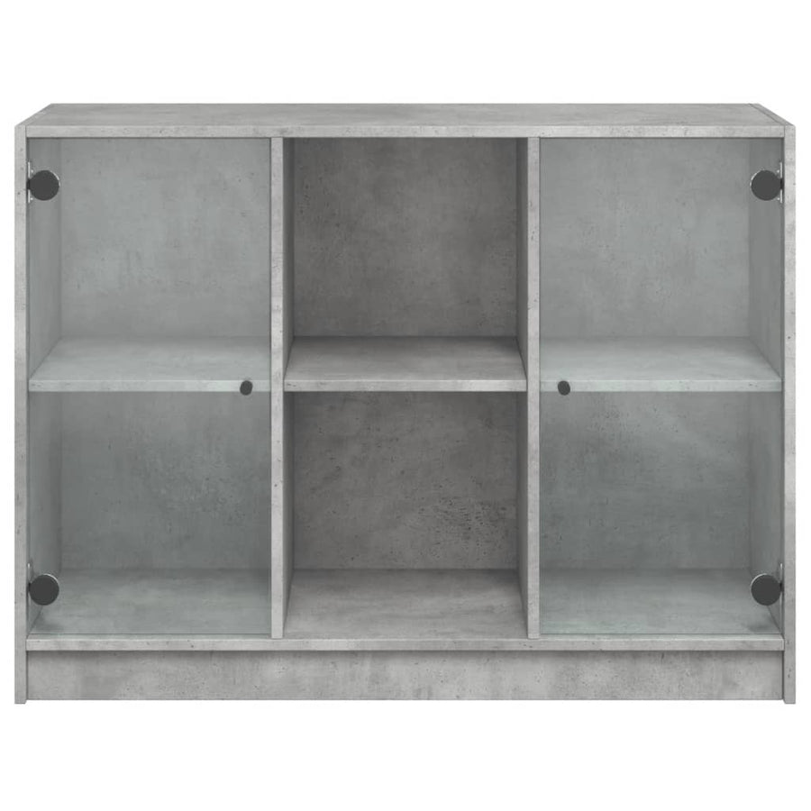 Dressoir 102x37x75,5 cm bewerkt hout betongrijs