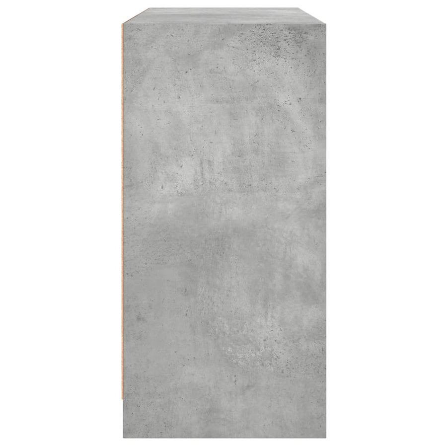 Dressoir 102x37x75,5 cm bewerkt hout betongrijs