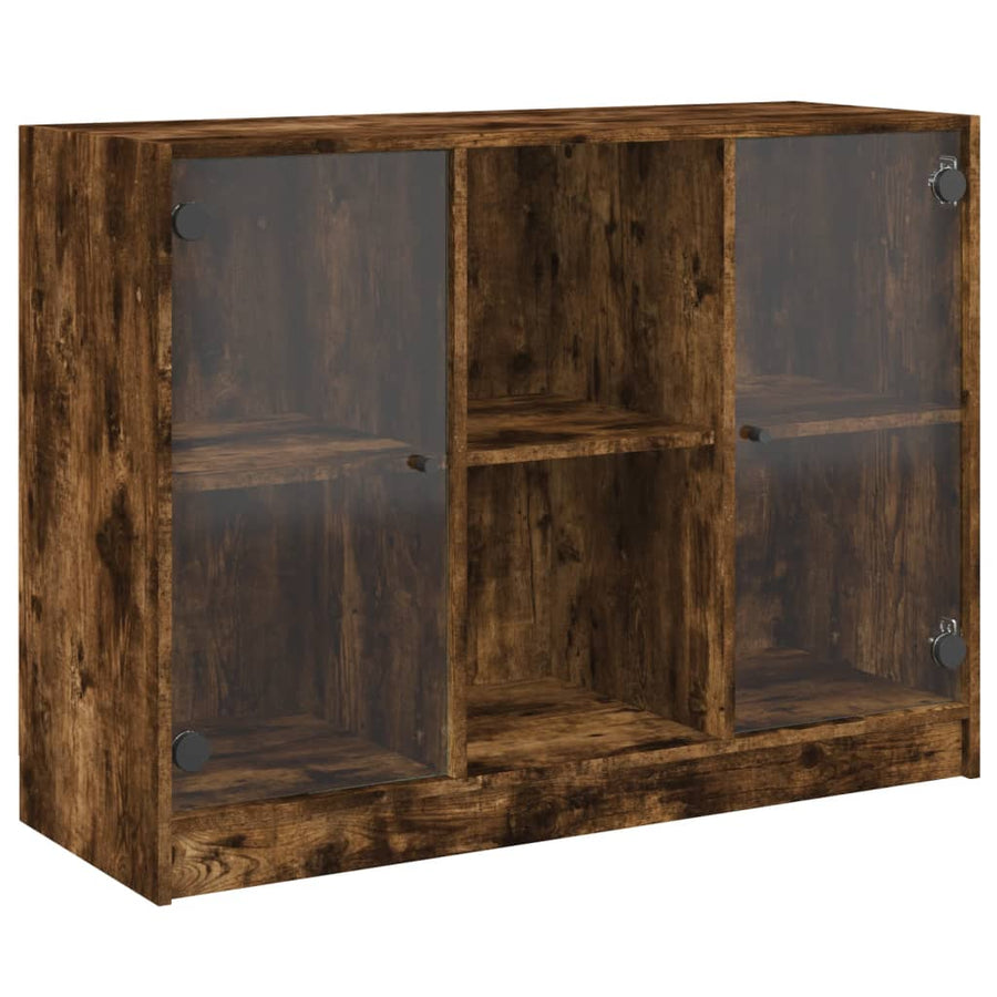 Dressoir 102x37x75,5 cm bewerkt hout gerookt eikenkleurig