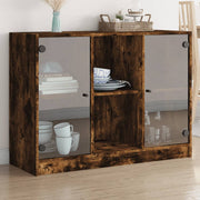 Dressoir 102x37x75,5 cm bewerkt hout gerookt eiken