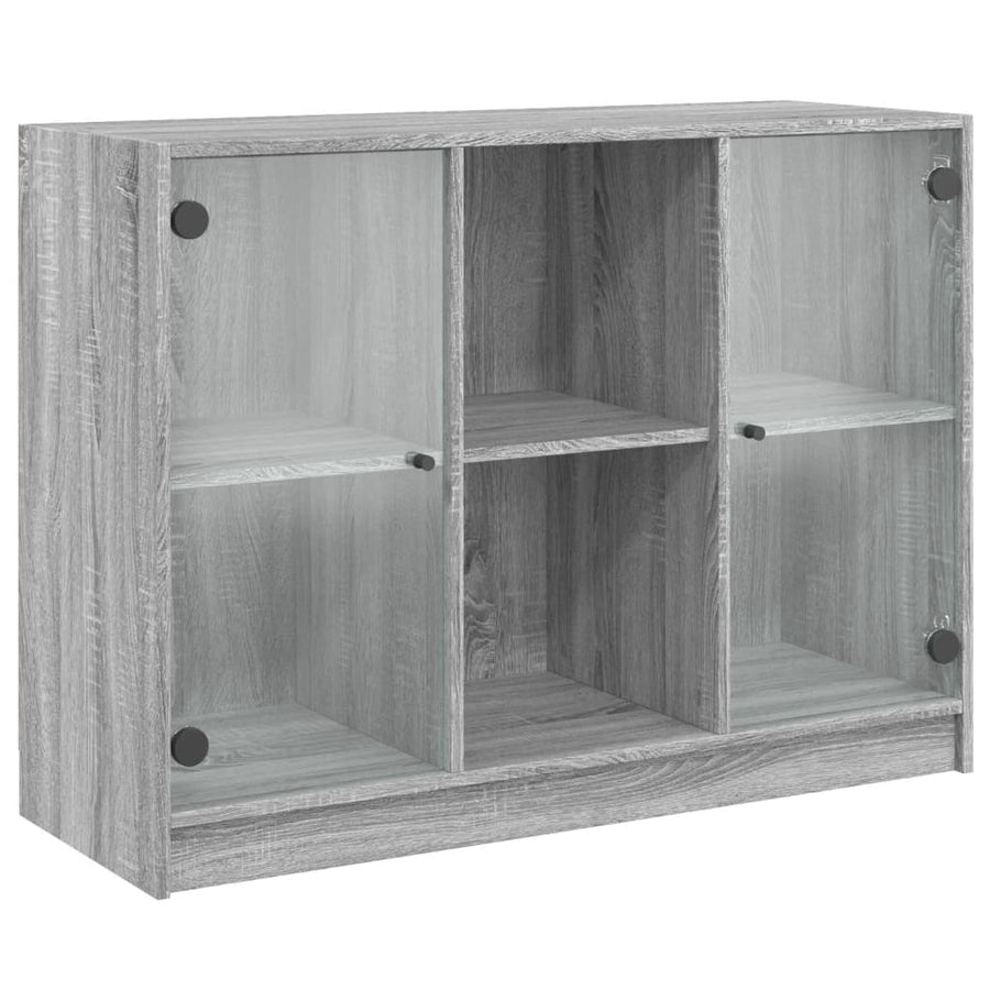 Dressoir 102x37x75,5 cm bewerkt hout grijs sonoma eikenkleurig