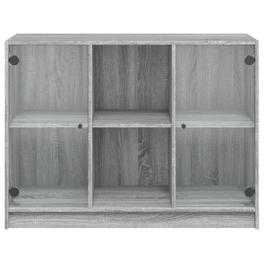 Dressoir 102x37x75,5 cm bewerkt hout grijs sonoma eikenkleurig