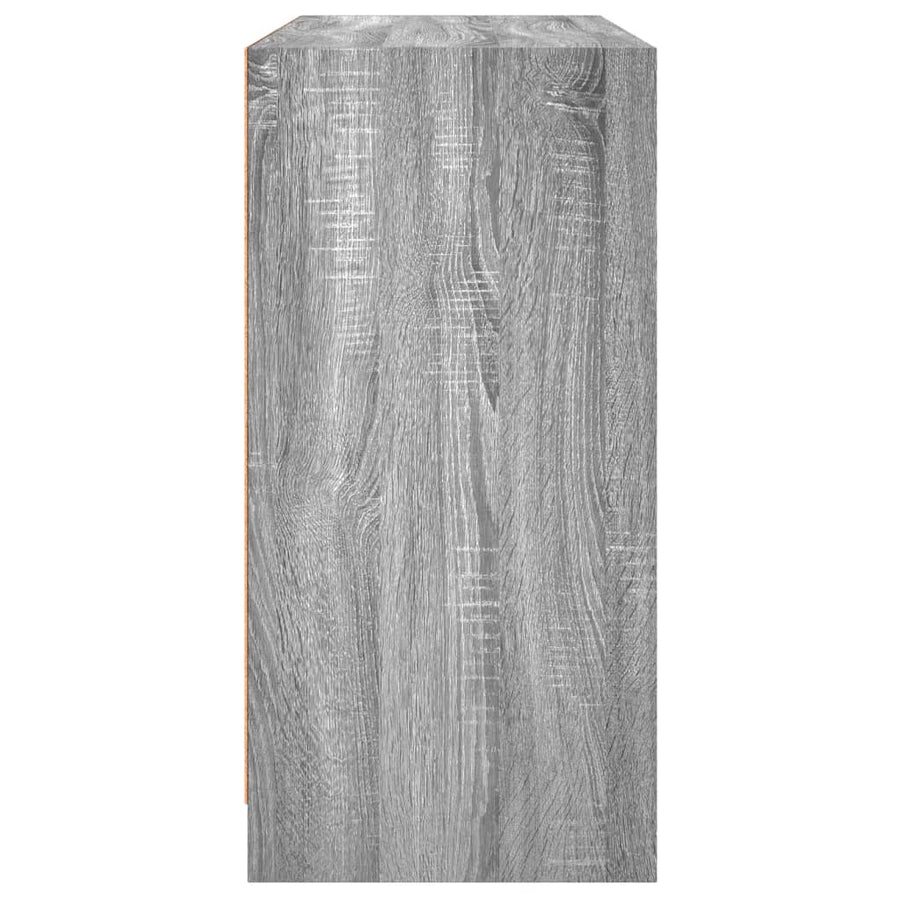 Dressoir 102x37x75,5 cm bewerkt hout grijs sonoma eikenkleurig