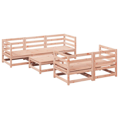 6-delige Loungeset massief douglas vurenhout