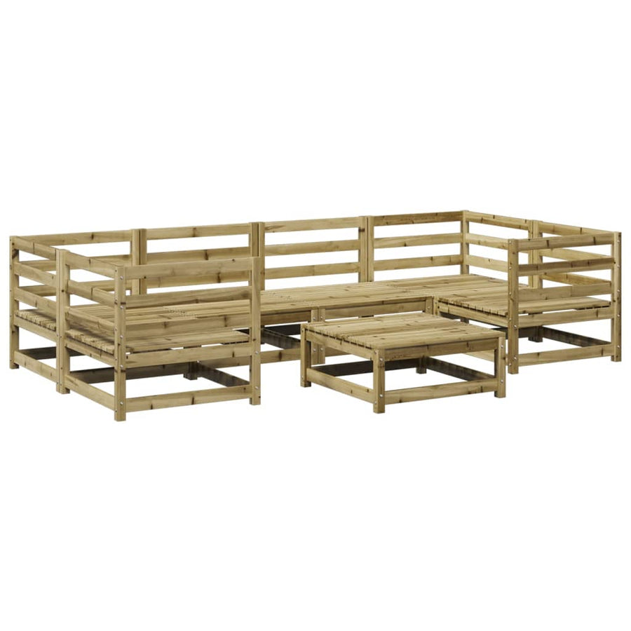 7-delige Loungeset geïmpregneerd grenenhout