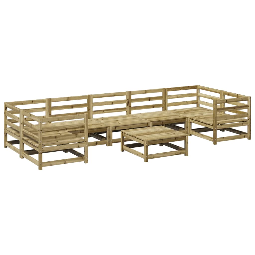 8-delige Loungeset geïmpregneerd grenenhout